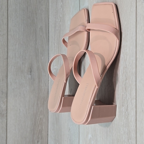 Jeffrey Campbell Women's Pink Block Heel Sandals Square Toe Shoes Sz 9 - Picture 2 of 11